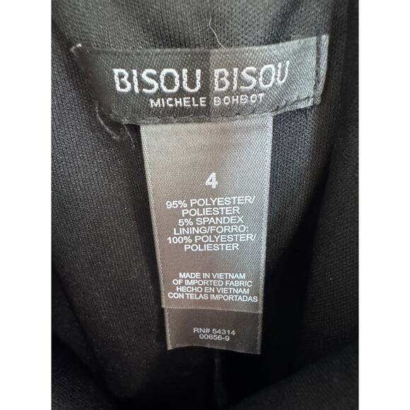 Stunning Black Bisou Bisou Dress w/Gold & Silver Sequence - Size 4 - Picture 4 of 6